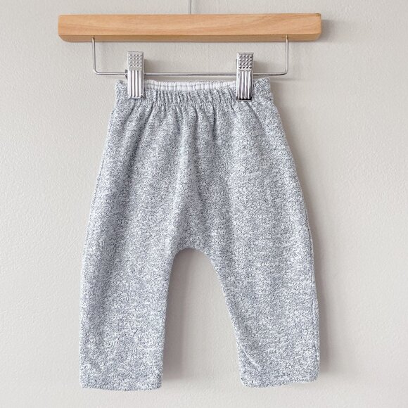 GAP sweatpant reversible 0-3m marled salt & pepper unisex grey & white - Picture 3 of 17